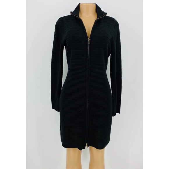 CALVIN KLEIN ZIP SWEATER DRESS - Picture 3 of 6